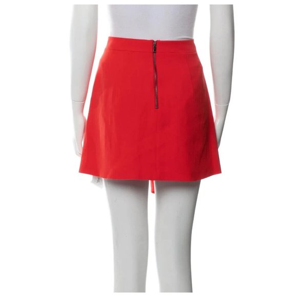 Alice + Olivia Asymmetrical Ruffle Mini Skirt | High-Waisted Nicky Skirt - Picture 5 of 7